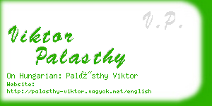 viktor palasthy business card